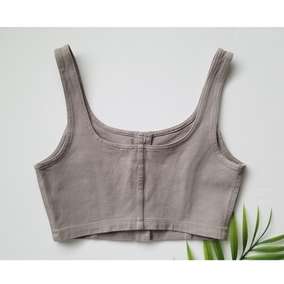 ARITZIA  Wilfred Button-down Crop Top - Picture 4 of 7